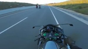 Kawasaki Ninja h2r максимальная скорость. тест