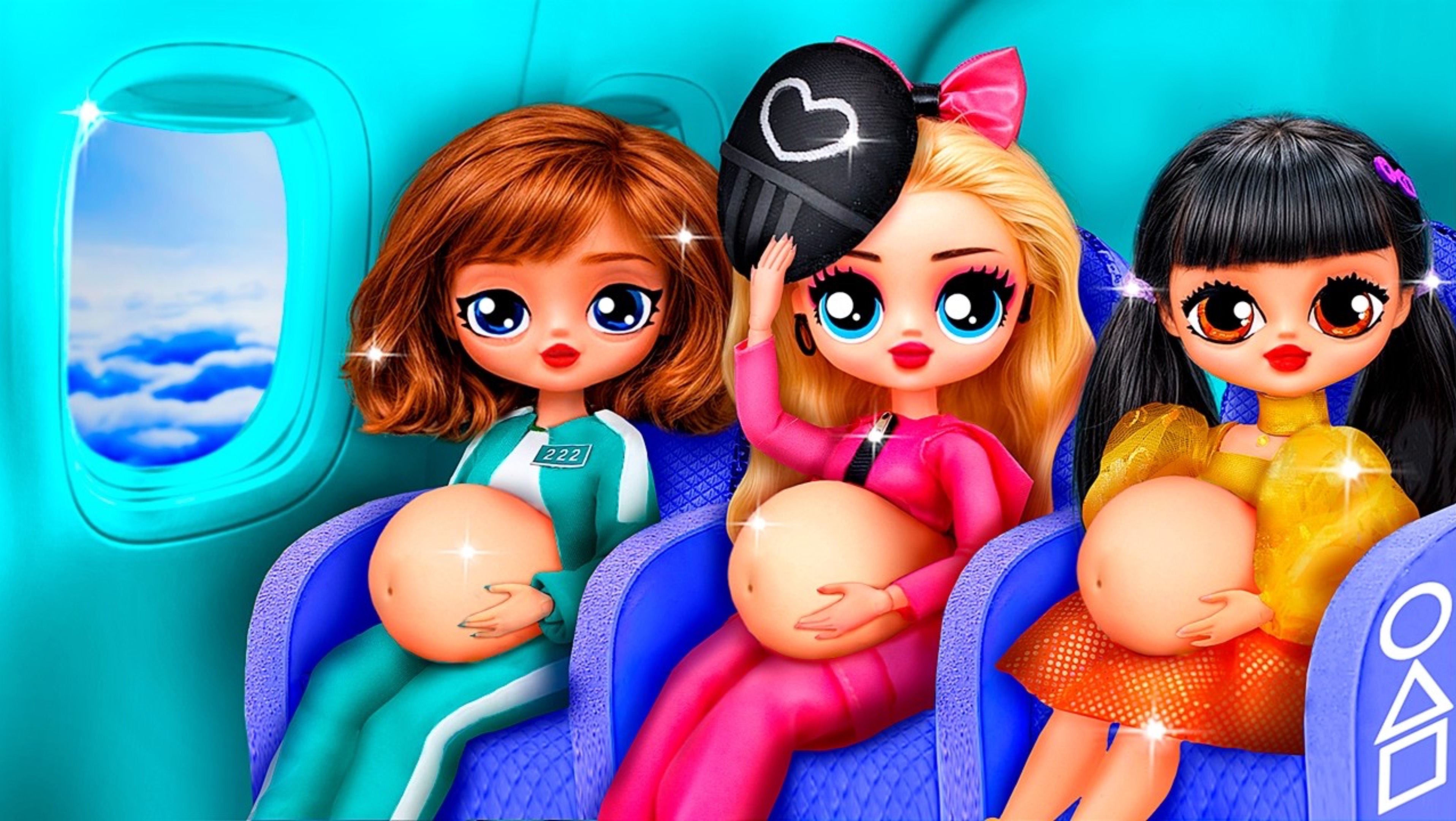 Куклы из Игры в Кальмара стали мамочками смотреть онлайн