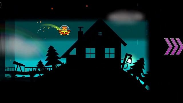 очень красивый уровень в Geometry Dash