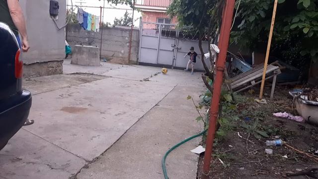 папа играет с сыном в мяч смотреть онлайн