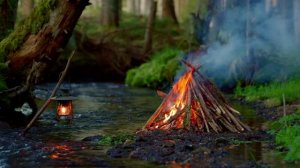 🔥 Костер у реки