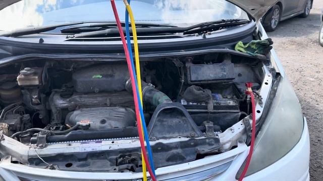 Как заправить кондиционер. Toyota estima смотреть онлайн