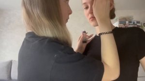 асмр,делаю макияж подруге/asmr, doing my friend's makeup 🫦