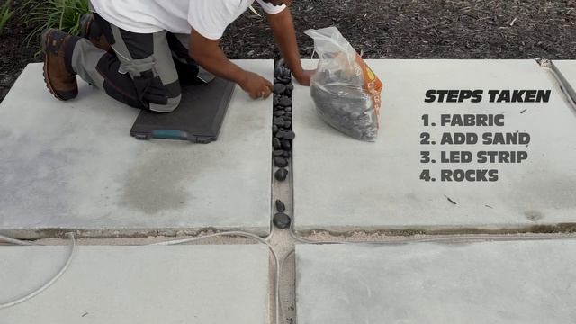 How I Took My Patio To The Next Level ( Concrete Patio With LED )
