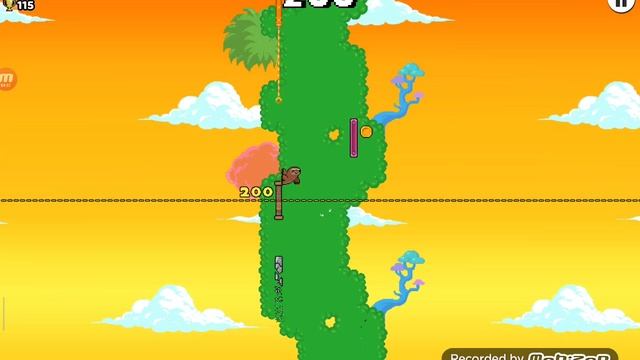 Игра Обезьянка.Часть 1.(на планшете,сделал рекорд 346 а было 115). смотреть онлайн
