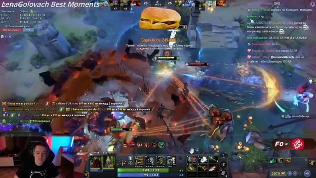Мидер довел Сиегу - Головач - LenaGolovach Best Moments Dota 2