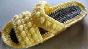🌻🌻🌻КАК СВЯЗАТЬ ДОМАШНИЕ ТАПОЧКИ! ВЯЖЕМ СТЕЛЬКИ. ЧАСТЬ 1. (1)🌻🌻🌻