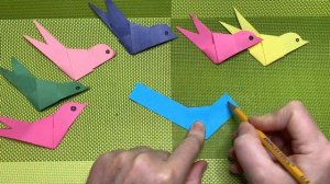 КАК СДЕЛАТЬ ПТИЧКУ ИЗ БУМАГИ легко и просто #птичка #по