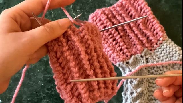 Необычная резинка для носков #knittingtutorialforbeginners #knittingsocks #вязаныеноски