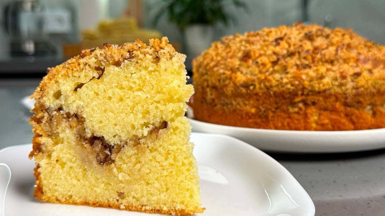 Пирог "Кучерявый" , мой "ходовой" РЕЦЕПТ на каждый день! Идеально к чаю или кофе! смотреть онлайн