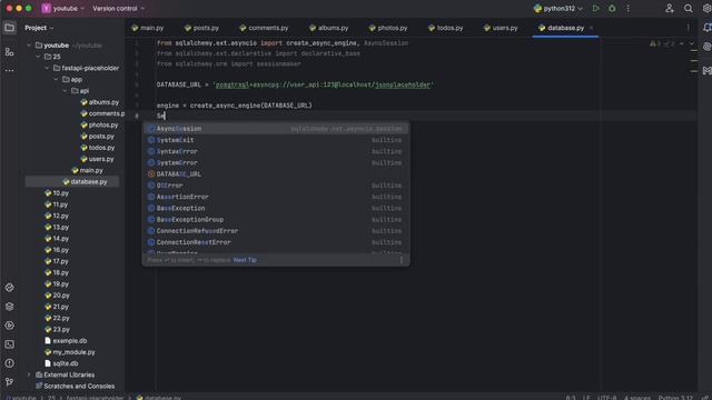 API на Python. Работа с БД. FastAPI + PostgreSQL + SQLAlchemy смотреть онлайн