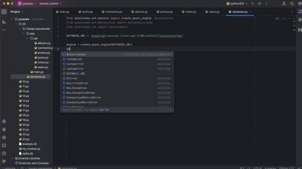 API на Python. Работа с БД. FastAPI + PostgreSQL + SQLAlchemy