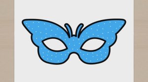КАК РИСОВАТЬ КАРНАВАЛЬНУЮ МАСКУ БАБОЧКИ