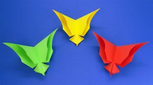 Как сделать Бабочку из бумаги своими руками | Оригами Бабочка простая без клея