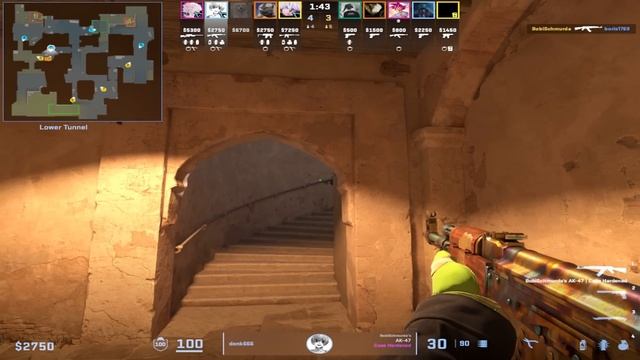 Как Donk играет на Dust2? Фишки от TOP1 игрока FACEIT на DUST2