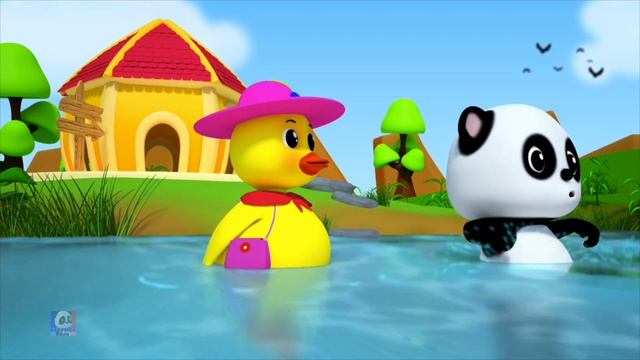 Baby Bao Panda - Пять маленьких уток детей песня и дошкольное потешки смотреть онлайн