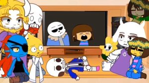 ♥•РЕАКЦИЯ UNDERTALE НА ПЕСНЮ ♪NEUTRAL RUN♪♥️