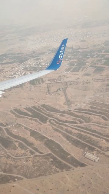 Дубай, заход на посадку. Подлетаем в Дубай