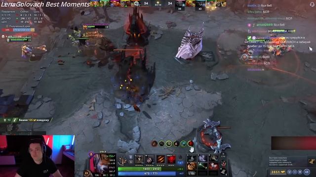 Головач словил лузстрик из 6 ИГР - LenaGolovach Best Moments Dota 2