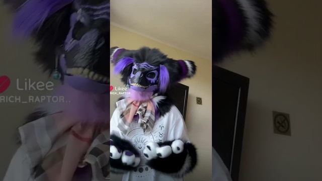 Маска раптора фурри из Лайка (есть мои видео) ♡ смотреть онлайн