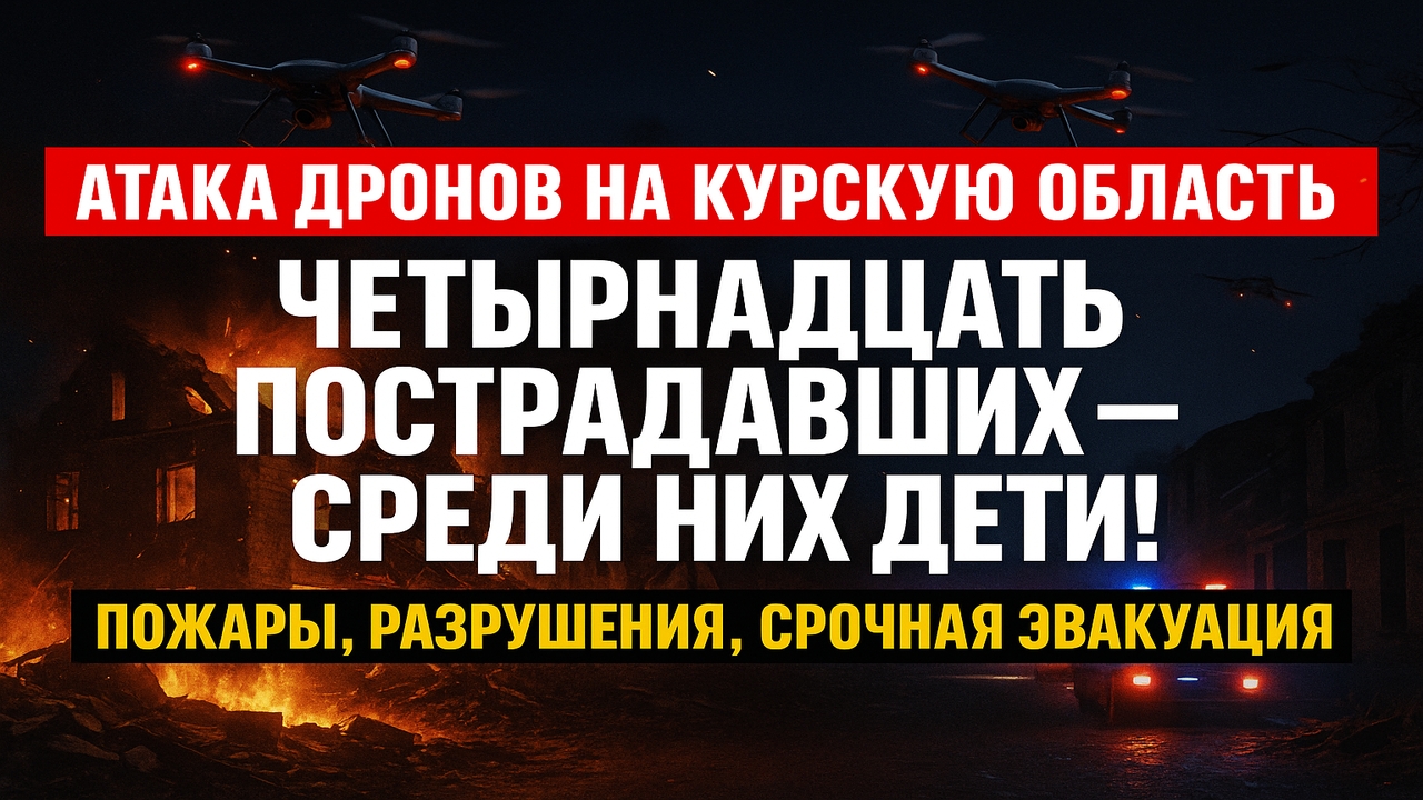 Атака дронов на Курскую область: число пострадавших выросло до четырнадцати