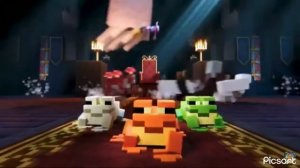 Лягушки идут под песню! #лягушки #майнкрафт #minecraft