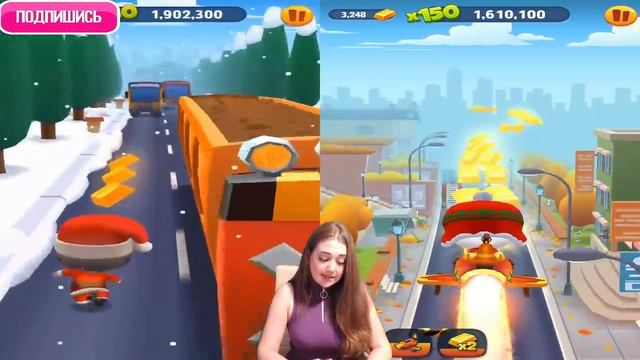 Мой Говорящий Том БЕГ ЗА ЗОЛОТОМ #184 Друзья САНТА ТОМ My Talking Tom Игровой мультик для детей смотреть онлайн