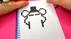 Рисунки по клеточкам  ФНАФ 😉 ФРЕДИ  ! Pixel art 😉 Five Nights at F