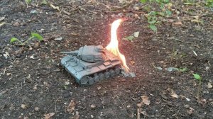 Поджог Pz-3 из пластилина.