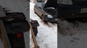 установка троса сцепления от десятки на Приору.