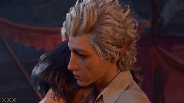 Отношения с Астарионом/Поцелуй и обнимашки с Астарион