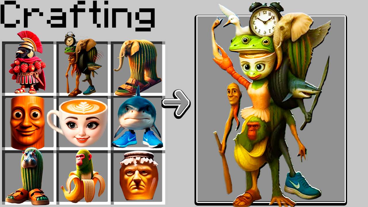 😱 Как СКРАФТИТЬ НОВОГО БРЕЙНРОТ ЖИВОТНОГО В МАЙНКРАФТ ? СЕКРЕТНЫЙ КРАФТ МЕМ БРЕЙНРОТ ЖИВОТНЫЕ смотреть онлайн