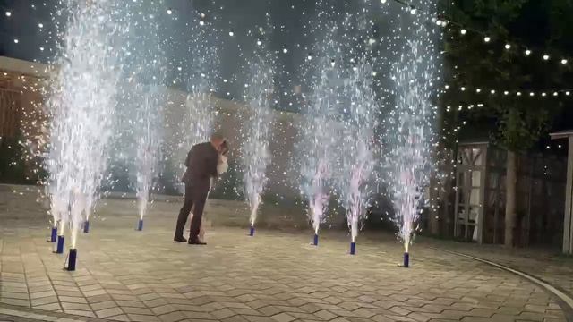 Фейерверк на свадьбу, большие фонтаны холодного огня, Шодо, 30.05.2025 смотреть онлайн