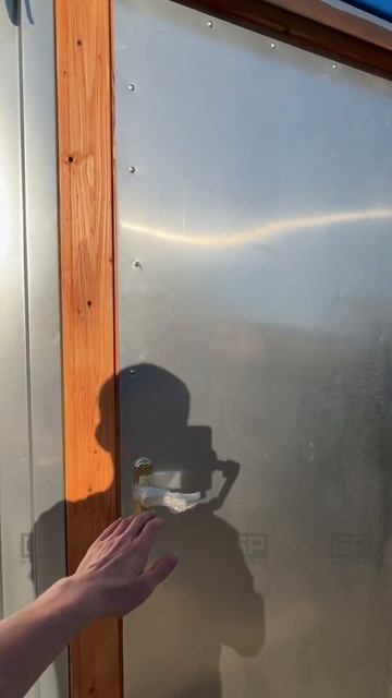 Бытовка БК-3 в OSB с большим окном и электрикой