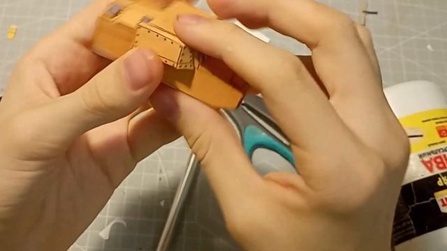Сборка танка л6/40 из бумаги