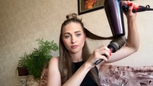 Укладка на браш. Как сделать обьем и подкрученные конч