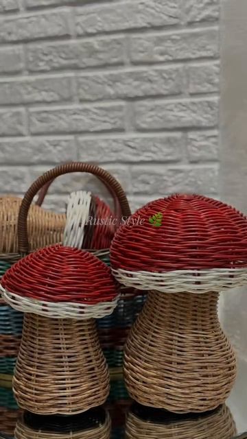 Гриб из ротанга