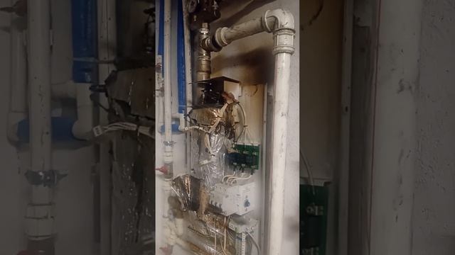 Очередная замена котла после задымления