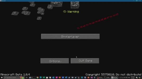 Minecraft ERROR533 или Beta 1.8.4_01 (перезалив с ютуба)