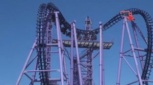 Квантовый скачок аттракцион фиолетовый. Очень страшно, люди кричат. Сочи Парк