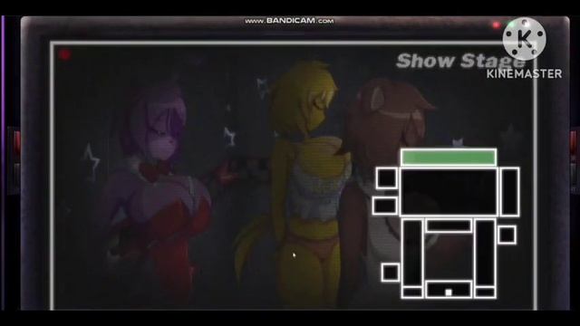 девушки аниматроники FNAF ANIME REMASTERED FNIA