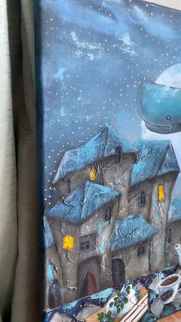 «Синяя ночь» картина темперой смотреть онлайн