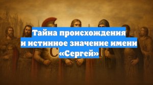 Тайна происхождения и истинное значение имени «Сергей»