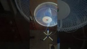 Пробное включение напольного вентилятора со всеми ви?