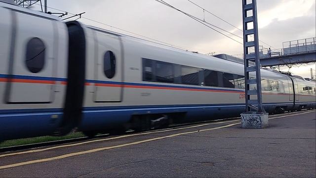 30 мая 2025 г. Высокоскоростной Электропоезд Сапсан ЭВС1-19 Малая Вишера смотреть онлайн