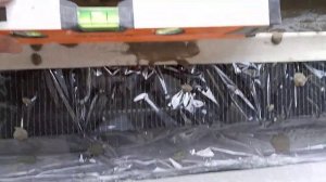 Внутрипольный конвектор.Стяжка  бетонным раствором.