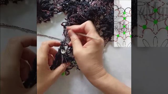Соединение мотивов в процессе вязания крючком