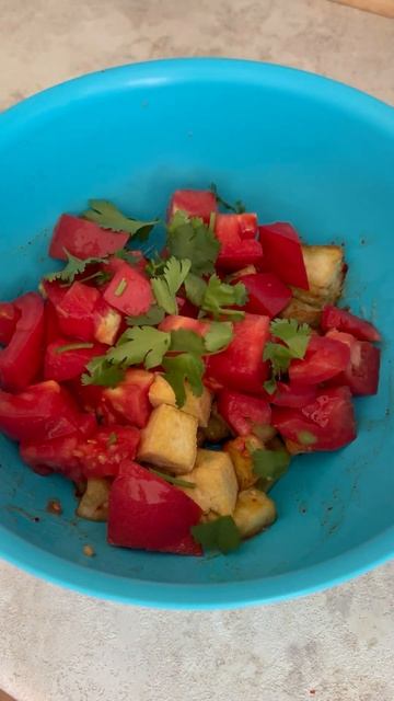 Просто, быстро, нереально вкусно! Баклажаны + тофу + кис смотреть онлайн