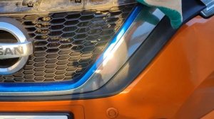 Как снять решетку радиатора Nissan Note e-Power HE12