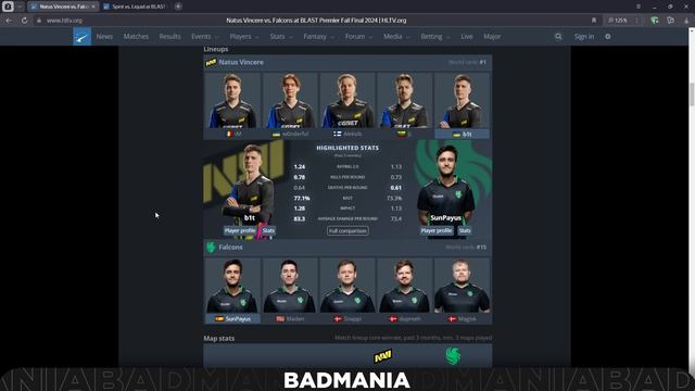 ПРОГНОЗ НА ФИНАЛ! Natus Vincere (NAVI) vs. Falcons | BLAST Fall Final | 25.09.24 смотреть онлайн